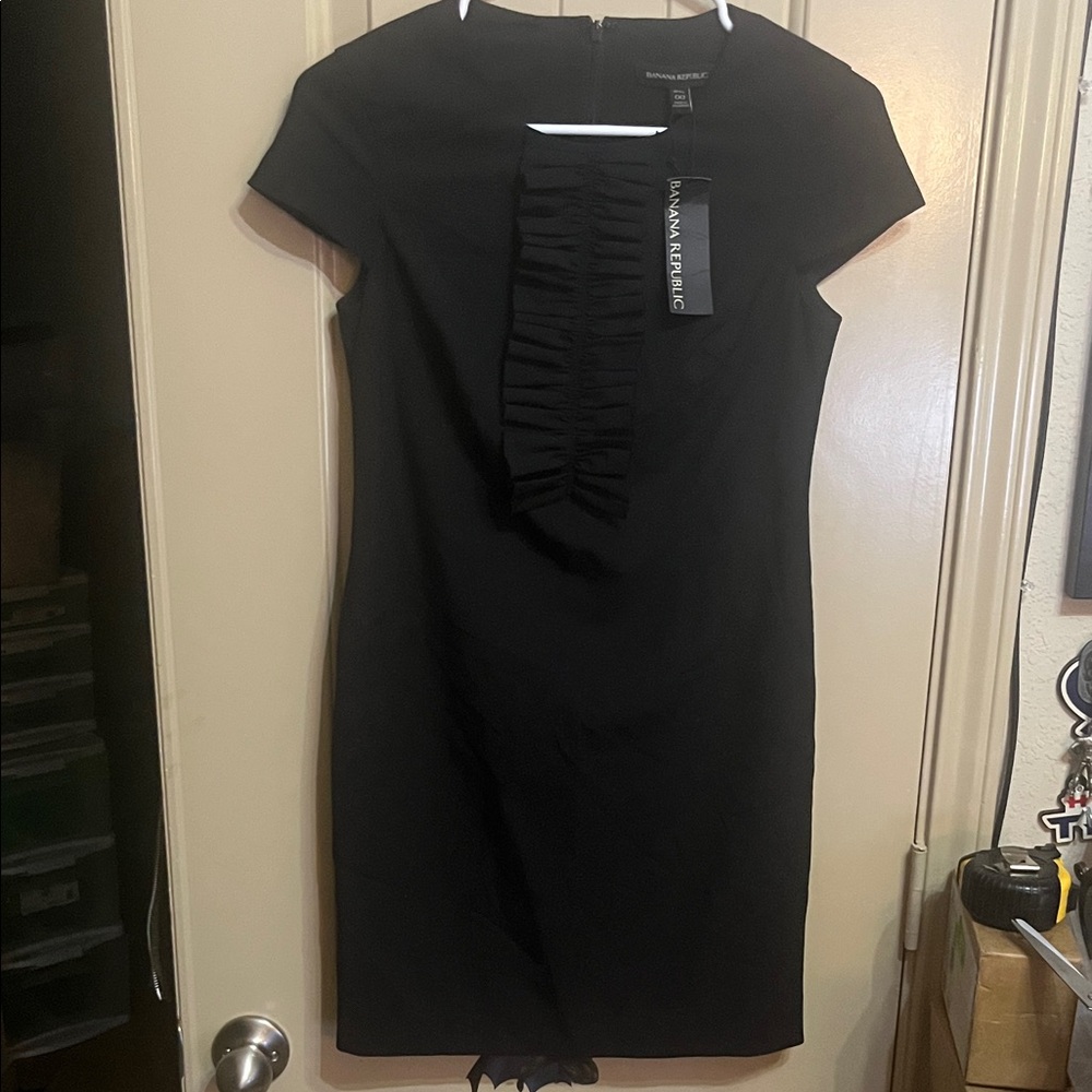 Banana Republic Elegant Black Mini Dress